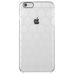 Silvery Hexagon 1 Clear iPhone 6 Plus Case