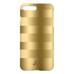Simple Gold Stripes Pattern iPhone 7 Plus Case