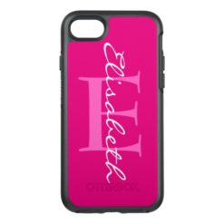 Simply Monograms & Names + your backgr. & ideas OtterBox Symmetry iPhone 7 Case