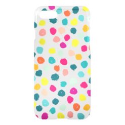 Sketchy Happy Color Dots iPhone 7 Case