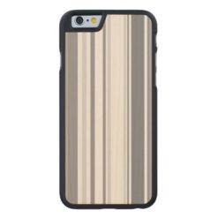 Smoked Pearl Stripes Varied Geometric Pattern Carved Maple iPhone 6 Slim Case