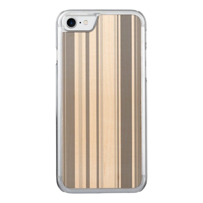 Smoked Pearl Stripes Varied Geometric Pattern Carved iPhone 7 Case