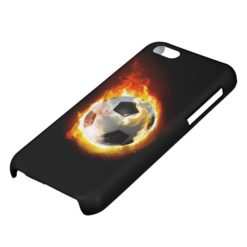 Soccer Fire Ball Glossy iPhone 5C Case