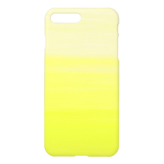 Soft shades of yellow in horizontal stripes iPhone 7 plus case