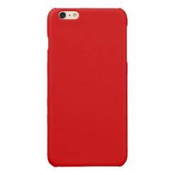 Solid Color: Red Glossy iPhone 6 Plus Case