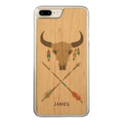 Southwest Tribal Wooden iPhone 6 Plus Carved iPhone 7 Plus Case