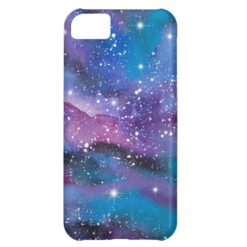 Space Art Watercolor Galaxy Cover For iPhone 5C