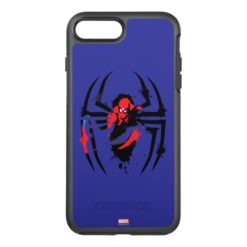 Spider-Man in Spider Shaped Ink Splatter OtterBox Symmetry iPhone 7 Plus Case