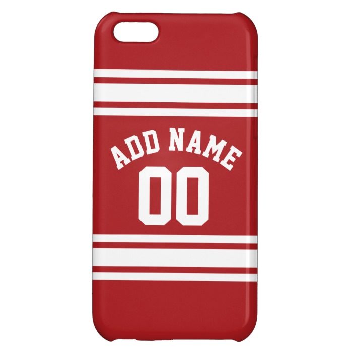 Sports Jersey with Your Name and Number iPhone 5C Covers