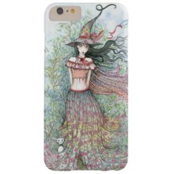 Spring Flower Witch Fantasy Art Wiccan Barely There iPhone 6 Plus Case
