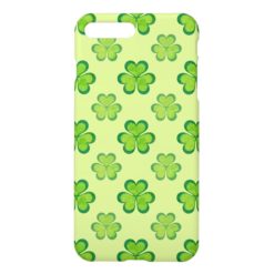 St. Patrick's Day Green Shamrocks Lucky Clovers iPhone 7 Plus Case