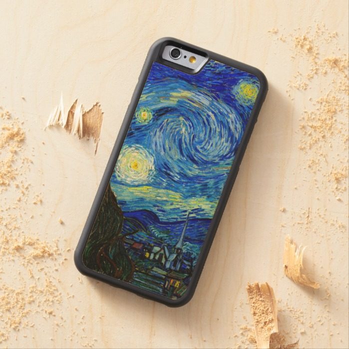 Starry Night by Van Gogh Carved Maple iPhone 6 Bumper