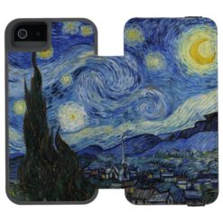 Starry Night by Vincent Van Gogh iPhone SE/5/5s Wallet Case
