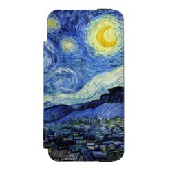 Starry Night by Vincent van Gogh Wallet Case For iPhone SE/5/5s