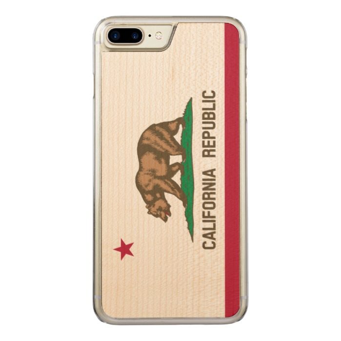 State Flag of California Republic Carved iPhone 7 Plus Case