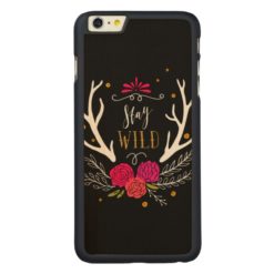 Stay Wild Carved Maple iPhone 6 Plus Slim Case