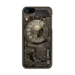 Steampunk Rotary Metal Dial Phone. Metallic Phone Case For iPhone SE/5/5s