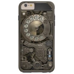Steampunk Rotary Metal Dial Phone. Tough iPhone 6 Plus Case