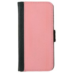 Streaked Pink Leather Grain Look Wallet Phone Case For iPhone 6/6s