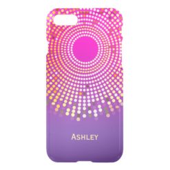 Stunning Girly Pink Purple Ombre Fuchsia Colors iPhone 7 Case