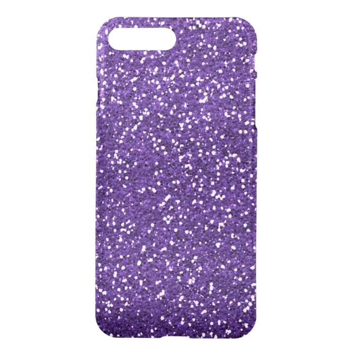 Stylish Purple Glitter iPhone 7 Plus Case