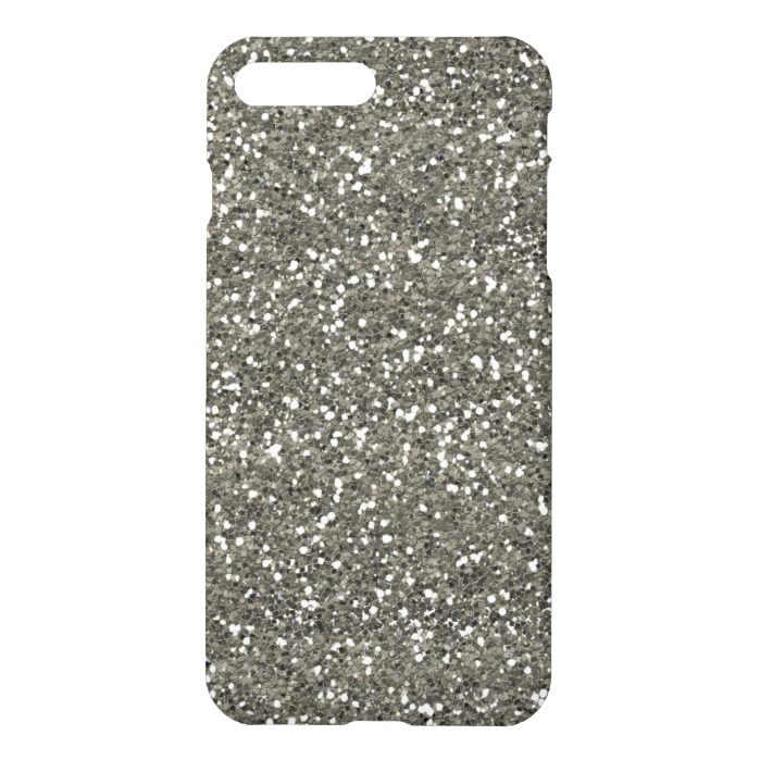 Stylish Silver Glitter iPhone 7 Plus Case