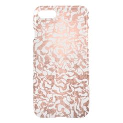 Stylish rose gold geometric hand drawn pattern iPhone 7 case