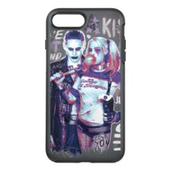 Suicide Squad | Joker & Harley Typography Photo OtterBox Symmetry iPhone 7 Plus Case