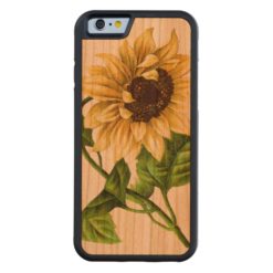 Sunflower Carved Cherry iPhone 6 Bumper