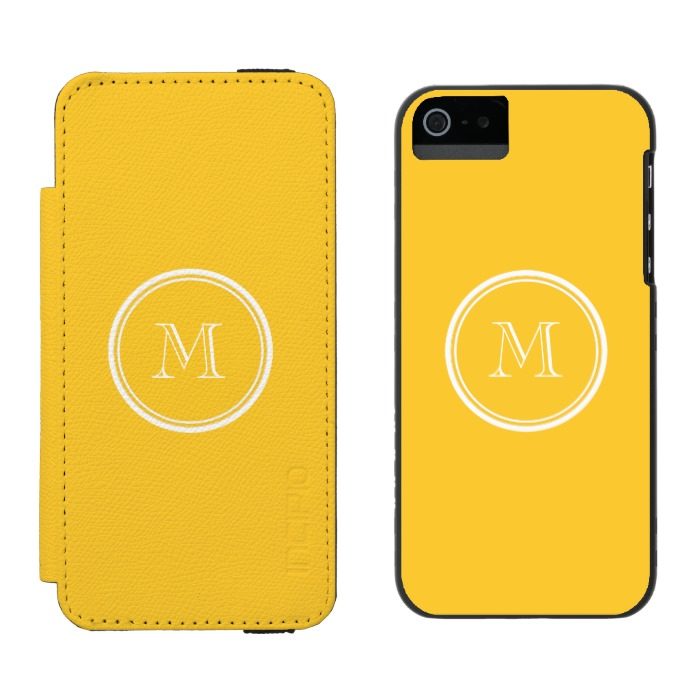 Sunglow Yellow High End Colored Wallet Case For iPhone SE/5/5s