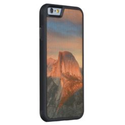Sunset Over Half Dome Yosemite Blue And Orange VTC Carved Maple iPhone 6 Bumper