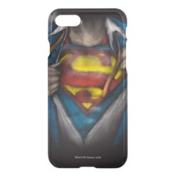 Superman | Chest Reveal Sketch Colorized iPhone 7 Case