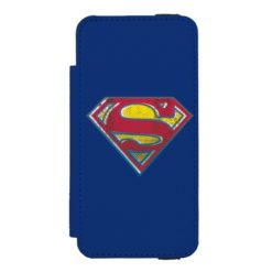 Superman S-Shield | Printed Logo iPhone SE/5/5s Wallet Case