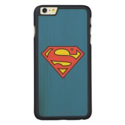 Superman S-Shield | Superman Logo Carved Maple iPhone 6 Plus Slim Case