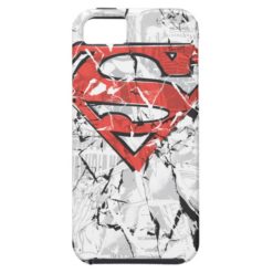 Superman Stylized | Crumpled Comic Logo iPhone SE/5/5s Case