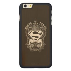 Superman Stylized | Honor Truth and Justice Logo Carved Maple iPhone 6 Plus Slim Case