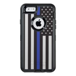 Support the Police Thin Blue Line American OtterBox Defender iPhone Case