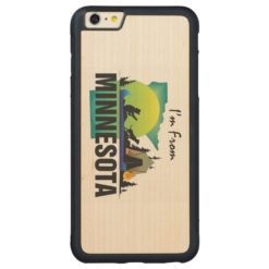 TEE I'm from Minnesota Carved Maple iPhone 6 Plus Bumper