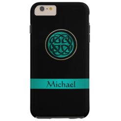 Teal Green Celtic Knot iPhone 6 Plus Case