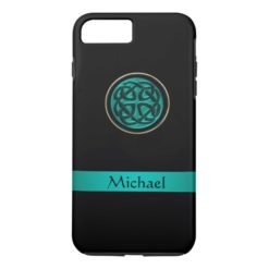 Teal Green Celtic Knot iPhone 7 Plus Case
