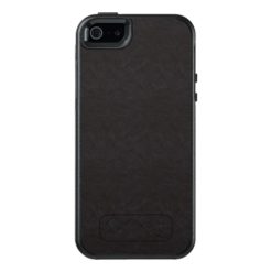 Textured Black Leather Pattern OtterBox iPhone 5/5s/SE Case