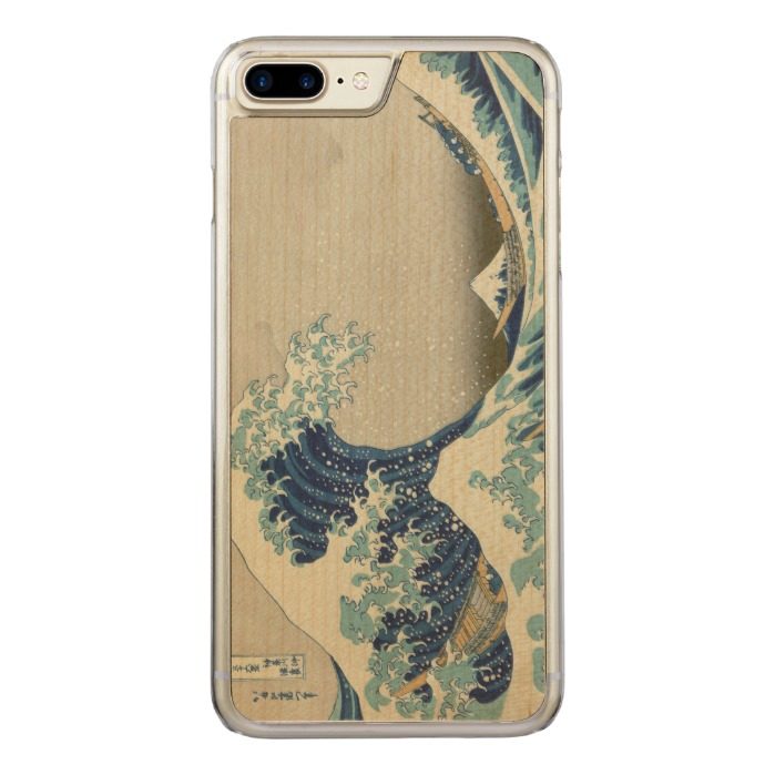 The Great Wave off Kanagawa Carved iPhone 7 Plus Case