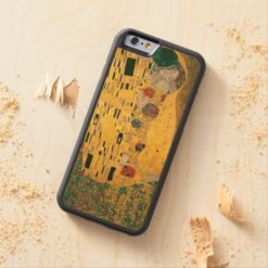 The Kiss (Lovers) by Gustav Klimt GalleryHD Carved Maple iPhone 6 Bumper Case
