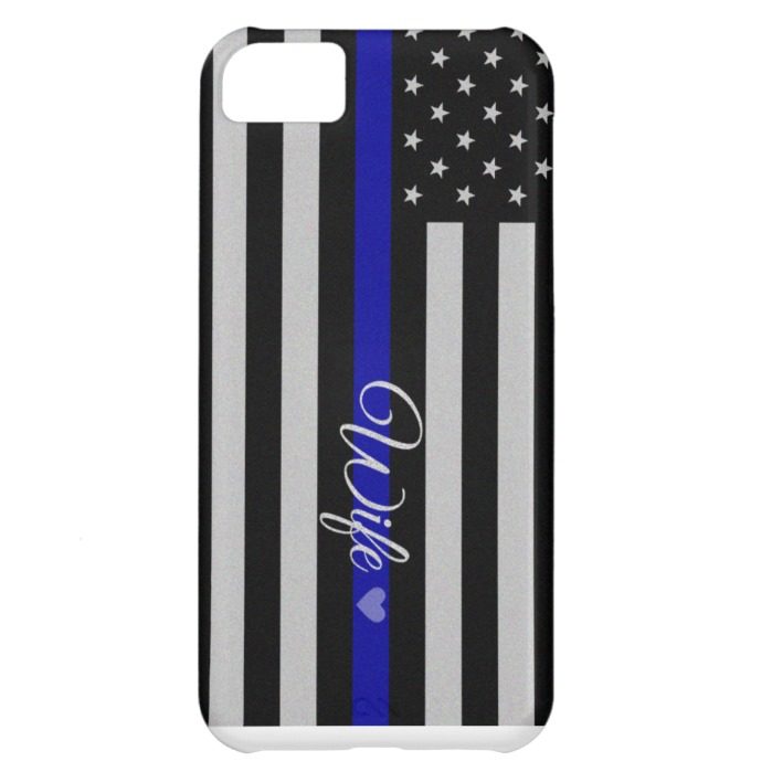 Thin Blue Line Flag iPhone 5C Cover
