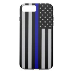 Thin Blue Line Flag iPhone 7 Plus Case