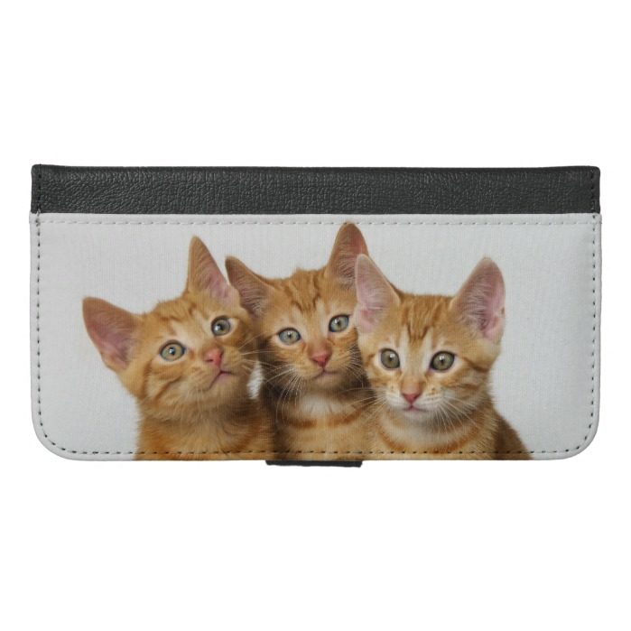 Three Cute Ginger Cat Kittens Photo - protect iPhone 6/6s Plus Wallet Case