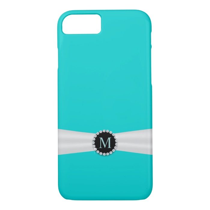 Tiffany Blue Monogram iPhone 7 Case