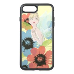 Tinker Bell Sketch With Cosmos Flowers OtterBox Symmetry iPhone 7 Plus Case