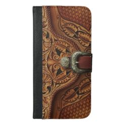 Tooled leather iPhone 6 Wallet Case