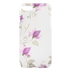 Trendy Purple Abstract Floral iPhone 7 Case